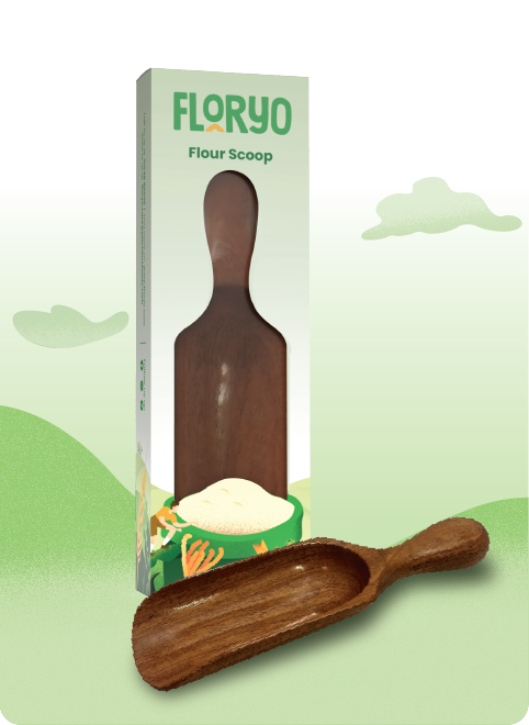 Premium Flour Scoop (Neem-Wood)